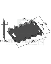70-420 Nóż do paszowozu 70-420.97