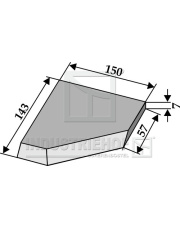 70-509 Nóż kątowy lewy 70-509.97
