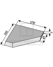 70-512 Nóż kątowy lewy 70-512.97