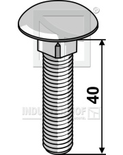 10406038V Śruba z łbem grzybkowym galwanicznie ocynkowana 10406038V.97