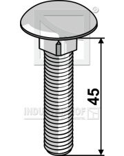 10456038V Śruba z łbem grzybkowym galwanicznie ocynkowana 10456038V.97