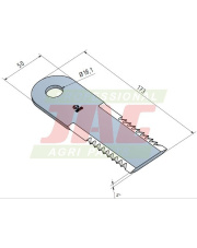 JAG41-0064 Nóż sieczkarni MWS Germany 89815911.01