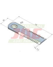 Nóż sieczkarni MWS Germany 60-0175-58-02-0.01