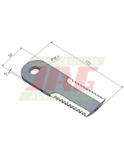 Nóż sieczkarni MWS Germany 60-0175-60-01-0.01