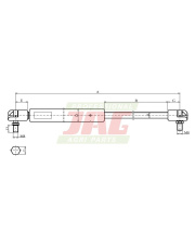 JAG99-1020 Siłownik gazowy 870-25.01