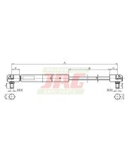 JAG99-1045 Siłownik gazowy 870-63.01