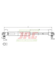 JAG99-1052 Siłownik gazowy JAG K303743.01