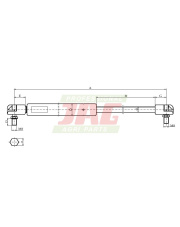 JAG99-1054 Siłownik gazowy JAG 1284636C2.01