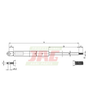 JAG99-1057 Siłownik gazowy 871-1.01