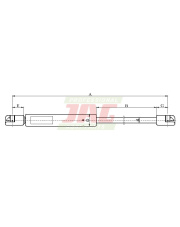 JAG99-1070 Siłownik gazowy JAG AL160699.01