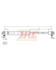 JAG99-1088 Siłownik gazowy JAG 3301487M91.01