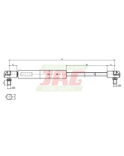 JAG99-1099 Siłownik gazowy JAG 134701577.01