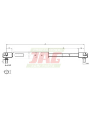 JAG99-1119 Siłownik gazowy JAG 199976015.01