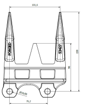 JAG22-0115 Bagnet potrójny RADURA H213405.01