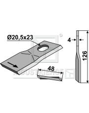 80-139 Nożyk do kosiarek rotacyjnych 80-139.97