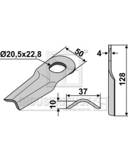 80-222 Nożyk do kosiarek rotacyjnych 80-222.97