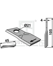 80-229 Nożyk do kosiarek rotacyjnych 80-229.97