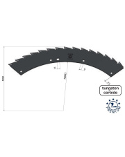 30-0540-73-01-2-g Piła sieczkarni lewa PREMIUM MWS Germany-zielona 78231.03-G