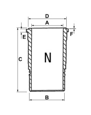 AR51903 Tuleja tłoka gotowa AR51903.02