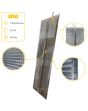 JAG05-0050 Sito żaluzjowe ocynkowane górne, lamela-22mm JAG PREMIUM 646097.00