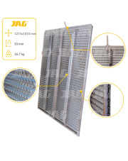 JAG05-0043 Sito żaluzjowe ocynkowane dolne, lamela-10mm JAG PREMIUM 600111.00