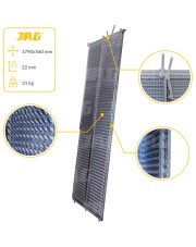 JAG05-0054 Sito żaluzjowe ocynkowane górne 3D, lamela-22mm JAG PREMIUM 647126.00