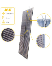 JAG05-0155 Sito żaluzjowe ocynkowane górne, lamela 22mm JAG PREMIUM 600115.00