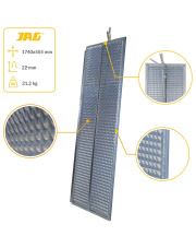 JAG05-0418 Sito żaluzjowe ocynkowane górne, lamela-22mm JAG PREMIUM 553543.00