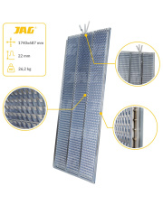 JAG05-0305 Sito żaluzjowe ocynkowane górne, lamela-22mm JAG PREMIUM 553541.00