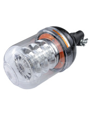 JAG96-0082 Lampa Błyskowa JAG- LED, 54W, 9-30V, R10, R65, 18LEDx3W, Uchwyt na elastyczny trzpień, Klosz bezbarwny-kolor pomarańc JAG96-0082.03