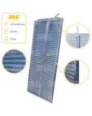 JAG05-0154 Sito żaluzjowe ocynkowane dolne, lamela-10mm JAG PREMIUM 600114.00