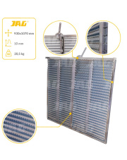 JAG05-0040 Sito żaluzjowe ocynkowane górne, lamela-10mm JAG PREMIUM 653184.00