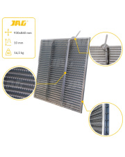 JAG05-0041 Sito żaluzjowe ocynkowane górne, lamela-10mm JAG Premium 704505.00
